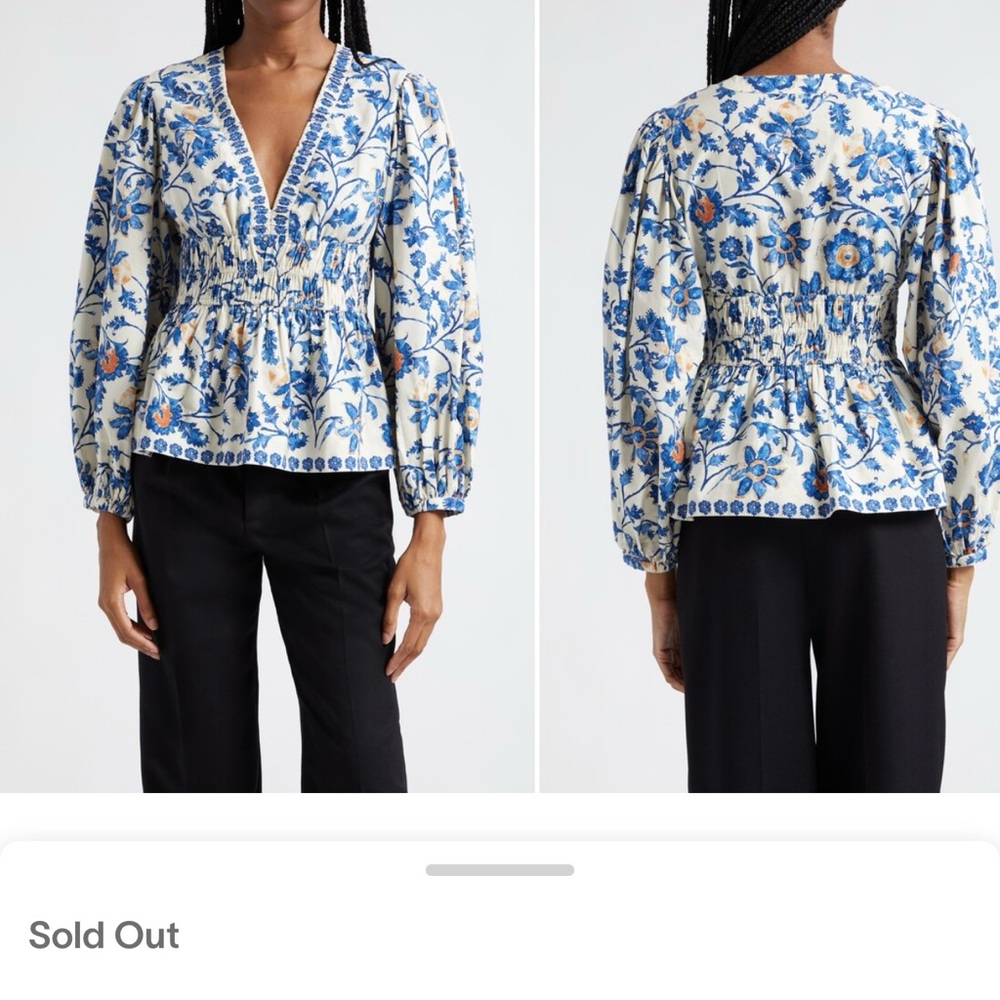 Cara Cara Emery Top, Azul (M) NEW